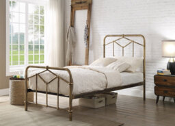 Flintshire Furniture Axton Single 3Ft Antique Bronze Metal Bed Frame - thumbnail 1