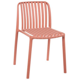 Wyld And Coco Light Red Armless Dining Bar Chairs Set Of 2 With Detachable Base For Indoor And Outdoor Use Modern - thumbnail 6