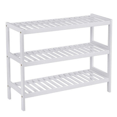 3-Tier Bamboo Shoe Rack Organizer, Eco-Friendly And Durable Design For Hallway Or Bedroom - image 1