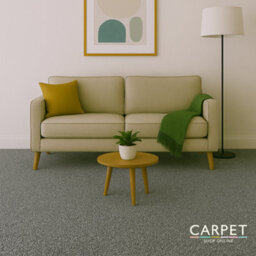 Carpet Shop Online Galmor Dark Grey Twist Carpet 4.75M X 4M - thumbnail 5