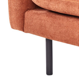 Beliani Armchair Vinterbro Chenille Golden Brown - thumbnail 8