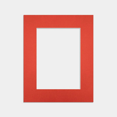 Ak Frames 10X8 Poppy Red Picture Mounts To Fit 7X5 Aperture Size - Mount Board Only (No Frame Included) - image 1