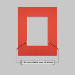 Ak Frames 10X8 Poppy Red Picture Mounts To Fit 7X5 Aperture Size - Mount Board Only (No Frame Included) - thumbnail 4