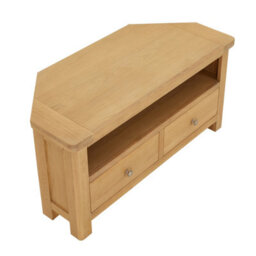 The Furniture Market Marbury Oak Corner Tv Unit Stand Up To 50 Widescreen Tv Size - thumbnail 6