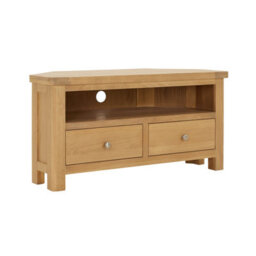 The Furniture Market Marbury Oak Corner Tv Unit Stand Up To 50 Widescreen Tv Size - thumbnail 5