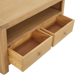 The Furniture Market Marbury Oak Corner Tv Unit Stand Up To 50 Widescreen Tv Size - thumbnail 7