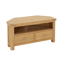 The Furniture Market Marbury Oak Corner Tv Unit Stand Up To 50 Widescreen Tv Size - thumbnail 4