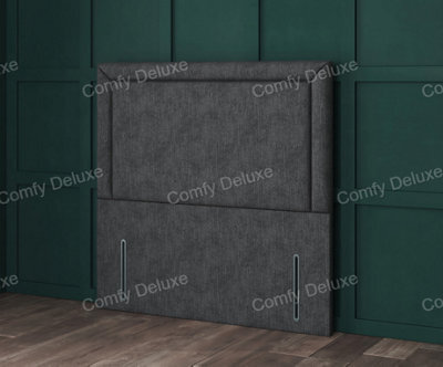 Comfy Deluxe 4Ft6 Double Silver Chenille Jasper 54Inch Floorstanding Headboard - image 1