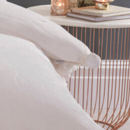 Smart Living Luxurious Pom Pom Fleece Duvet Cover With Pillowcases - Cream - thumbnail 3