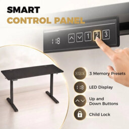 Standing Desk Memory Control Adjustable Black - thumbnail 5