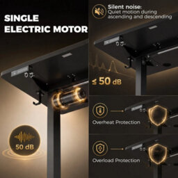 Standing Desk Memory Control Adjustable Black - thumbnail 4