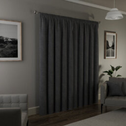 "Enhanced Living Dallas 100% Blackout Thermal Grey Curtains With 3"" Tape Top Header (Pair) - 66X72 Inch (168X183Cm)" - thumbnail 5