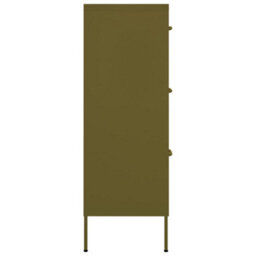 Vidaxl Drawer Cabinet Olive Green 80X35X101.5 Cm Steel - thumbnail 4