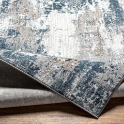 Livabliss Allegro-Abstract Blue Bleige Grey Modern Marble Living Dining Bedroom Rug 160 X 213 Cm Easy Care, Non Shedding - thumbnail 4