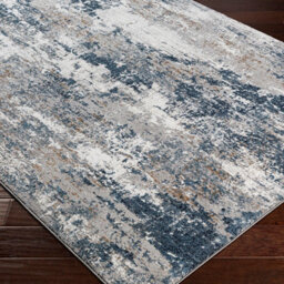 Livabliss Allegro-Abstract Blue Bleige Grey Modern Marble Living Dining Bedroom Rug 160 X 213 Cm Easy Care, Non Shedding - thumbnail 6