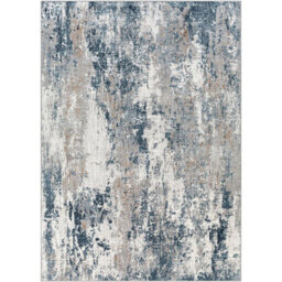 Livabliss Allegro-Abstract Blue Bleige Grey Modern Marble Living Dining Bedroom Rug 160 X 213 Cm Easy Care, Non Shedding - thumbnail 2