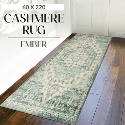 Ameha Modern Cashmere Rug Entrance Hallway Runner Indoor/outdoor Floor Mat Home Decor Ember Rugs- 60 X 220 Cm - image 1