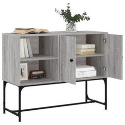 Berkfield Modern Sideboard Grey Sonoma 100X40X79.5 Cm Engineered Wood - thumbnail 4