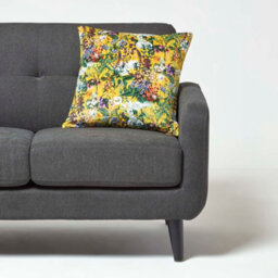 Homescapes Floral Botanical Garden Yellow Cushion 46 X 46 Cm - thumbnail 3