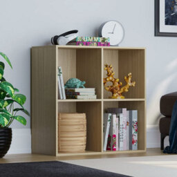 Lassic Vida Designs Durham Oak 2X2 Cube Storage Unit Storage Unit Bookcase Organiser - thumbnail 1