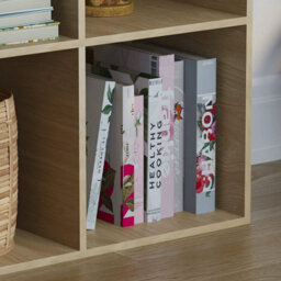 Lassic Vida Designs Durham Oak 2X2 Cube Storage Unit Storage Unit Bookcase Organiser - thumbnail 4