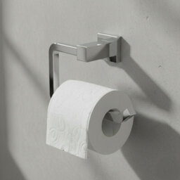 Plum&clay Tate Chrome Toilet Roll Holder - thumbnail 4