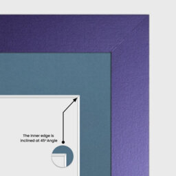 AK Frames 26X8 Purple Sleek Multi Photo Frame With Pompadour Mount - Holds 5 Apertures (5X) 6X4 Photos - thumbnail 7