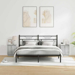 Berkfield Modern Bedside Cabinets With Led Lights 2 Pcs Grey Sonoma 39X34,5X50 Cm - thumbnail 4
