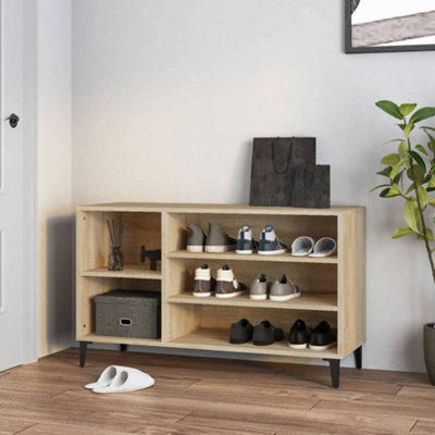 Berkfield Shoe Cabinet Sonoma Oak 102X36X60 Cm Engineered Wood - image 1