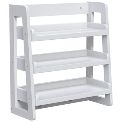 Hayle Matt White Wood Rectangular Wall-Mounted Bathroom Shelf (D)20Cm (H)53Cm (L)20Cm - image 1
