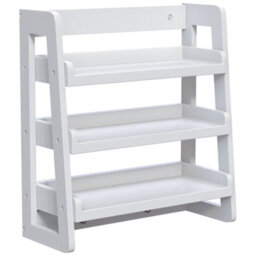 Hayle Matt White Wood Rectangular Wall-Mounted Bathroom Shelf (D)20Cm (H)53Cm (L)20Cm - thumbnail 1