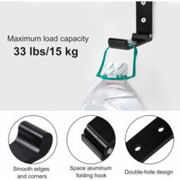 3 Pack Foldable Wall Hooks, Foldable Aluminum Alloy Helmet Hooks, Invisible Coat Rack For Office, Bedroom, Kitchen, Etc - thumbnail 4