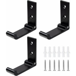 3 Pack Foldable Wall Hooks, Foldable Aluminum Alloy Helmet Hooks, Invisible Coat Rack For Office, Bedroom, Kitchen, Etc - thumbnail 1