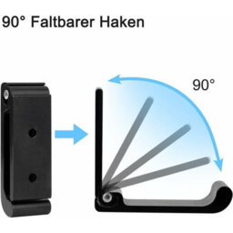 3 Pack Foldable Wall Hooks, Foldable Aluminum Alloy Helmet Hooks, Invisible Coat Rack For Office, Bedroom, Kitchen, Etc - thumbnail 3