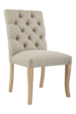 Orsina Premier Housewares Natural Linen Dining Chair - image 1