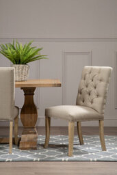 Orsina Premier Housewares Natural Linen Dining Chair - thumbnail 4