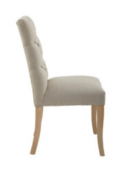 Orsina Premier Housewares Natural Linen Dining Chair - thumbnail 6