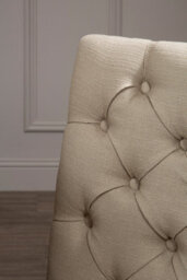 Orsina Premier Housewares Natural Linen Dining Chair - thumbnail 2