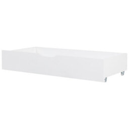 Beliani Set Of 2 Bed Storage Drawers Pine Wood Cronat White - thumbnail 4