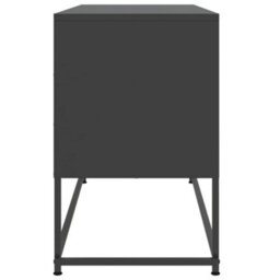 Berkfield Industrial Tv Cabinet Black 100.5X39X60.5 Cm Steel - thumbnail 7