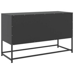 Berkfield Industrial Tv Cabinet Black 100.5X39X60.5 Cm Steel - thumbnail 8