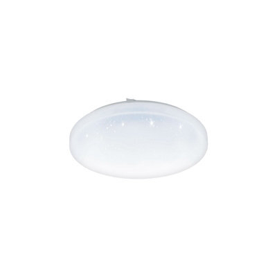 Elegant Led Wall Flush Ceiling Light With Crystal Effect - 17.3W White Shade - image 1