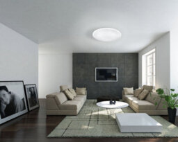 Elegant Led Wall Flush Ceiling Light With Crystal Effect - 17.3W White Shade - thumbnail 3
