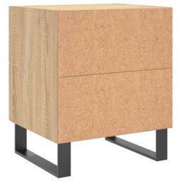 Berkfield Bedside Cabinet Sonoma Oak 40X35X47.5 Cm Engineered Wood - thumbnail 8