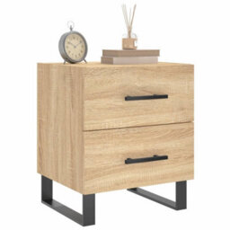 Berkfield Bedside Cabinet Sonoma Oak 40X35X47.5 Cm Engineered Wood - thumbnail 3
