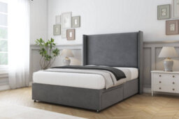 "Comfort Madrid Armour Coniston Divan Bed Set No Drawers - 54"" Wingback 4' Small Double" - thumbnail 2