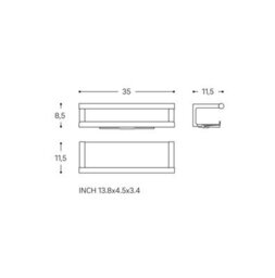 Cosmic Bathroom Shelf, Bathroom Organizer, Matt White , Architect S+ Collection - thumbnail 5