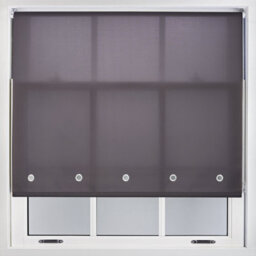 Furnished Daylight Roller Blind With Round Eyelets - Dark Grey Trimmable, 150Cm X 165Cm - thumbnail 1