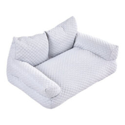 Thehotsale Light Grey Ice Silk Cooling Pet Sofa Bed 65Cm(W) X 48Cm(D) X 28Cm(H) - thumbnail 4