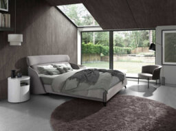 Angel Cerda Stylish Grey Fabric And Dark Grey Leatherette Armchair For Modern Spaces - thumbnail 3